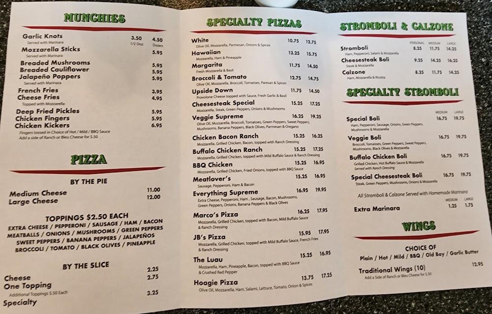 JB's Pizzeria Veggie
