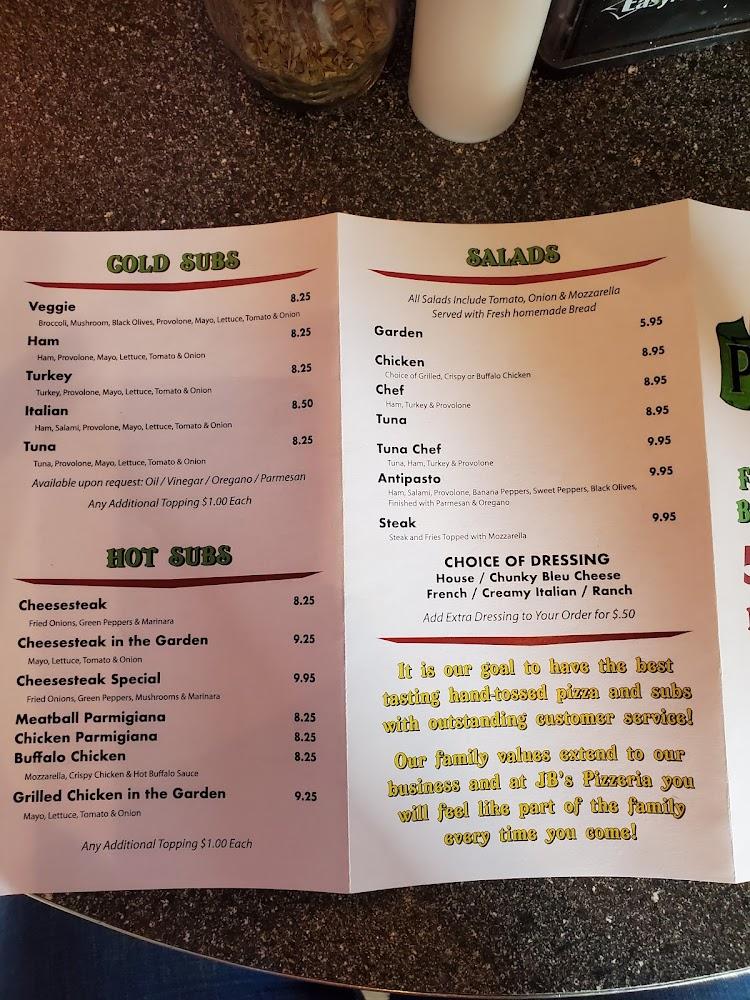 JB's Pizzeria Menu image 4